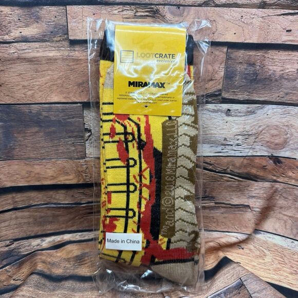 Kill Bill Vol 1 Loot Crate Bloody Socks Yellow The Bride Quentin Tarantino NEW - Picture 3 of 5